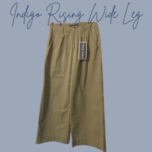 Wide Leg Indigo Rising Pants